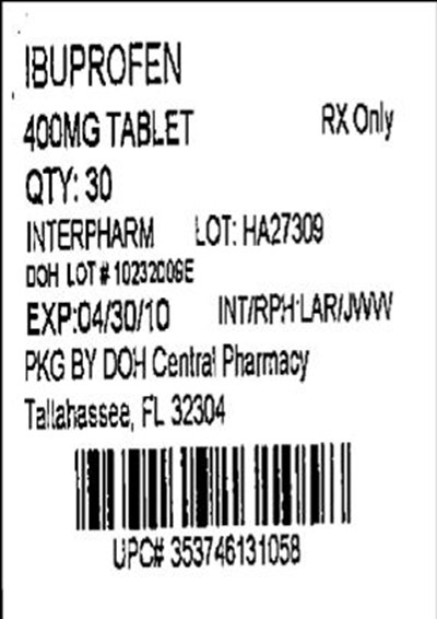 Label Image 400 mg (Ibuprofen 400mg(amneal))